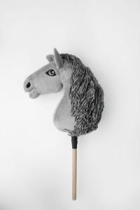 Koń Hobby Horse Mały A4 Szary - Siwy  - momscare.pl